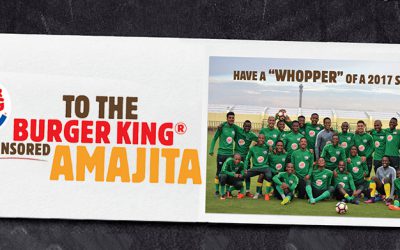 BURGER KING® Encourages South Africans to support Amajita in the 2017 CAF U20 AFCON