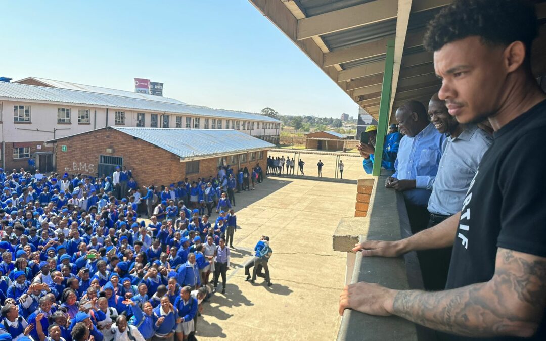 Bafana visit Thaba Jabula Senior Secondary school in Soweto