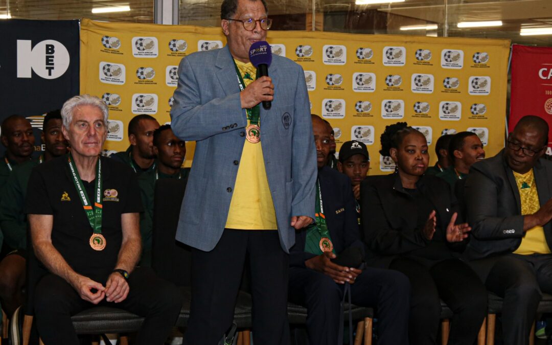 AFCON bronze medalists Bafana arrive home in pomp and ceremony